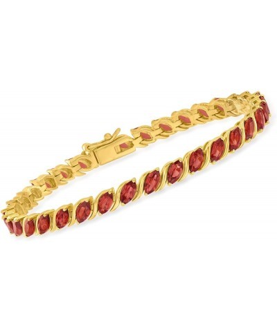 8.75 ct. t.w. Garnet Tennis Bracelet in 18kt Gold Over Sterling 8.25 Inches $64.38 Bracelets