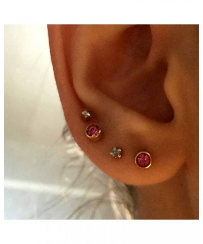 Earrings for Women Mom 12Pairs Women Girls Rhinestone Inlaid Ear Studs Mini Piercing Earrings Gifts Statement Jewelry Silver ...