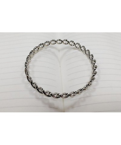 Double Helix 3color Silver and Gold DNA Bracelet Jewelry for Women silver $9.82 Bracelets