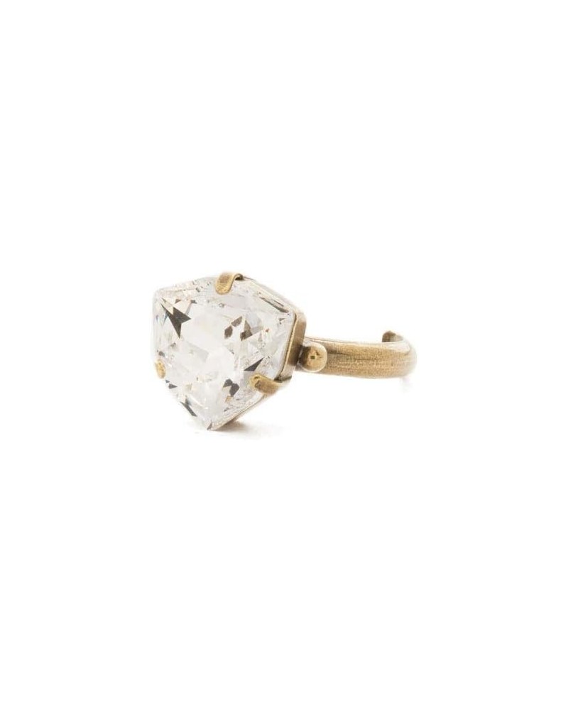 Sorrelli Perfectly Pretty Band Ring Crystal Antique Gold-Tone $22.18 Rings