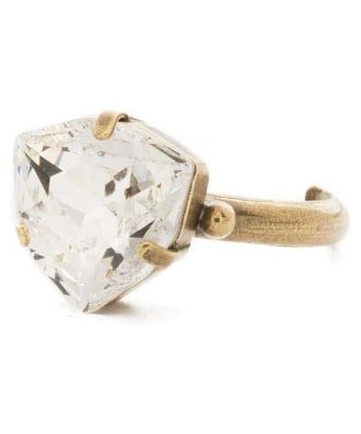 Sorrelli Perfectly Pretty Band Ring Crystal Antique Gold-Tone $22.18 Rings