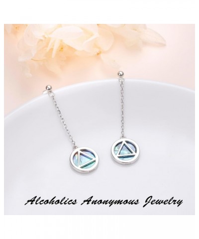 Alcoholics Anonymous Gifts 925 Sterling Silver AA Symbol Alcoholics Anonymous Jewelry Set Ring/Necklace/Bracelet/Anklet/Earri...