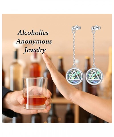 Alcoholics Anonymous Gifts 925 Sterling Silver AA Symbol Alcoholics Anonymous Jewelry Set Ring/Necklace/Bracelet/Anklet/Earri...