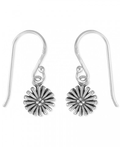 Jewelry Sterling Silver Flower Dangle Earrings $16.42 Earrings