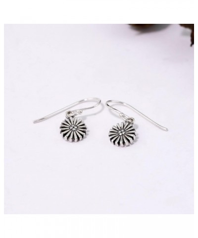 Jewelry Sterling Silver Flower Dangle Earrings $16.42 Earrings