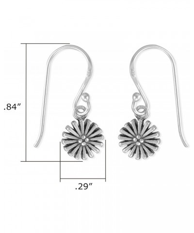 Jewelry Sterling Silver Flower Dangle Earrings $16.42 Earrings