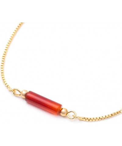 Raw Carnelian Bracelet, Adjustable Bracelet, Crystal, Gold Adjustable Bracelet Carnelian-L $8.84 Bracelets