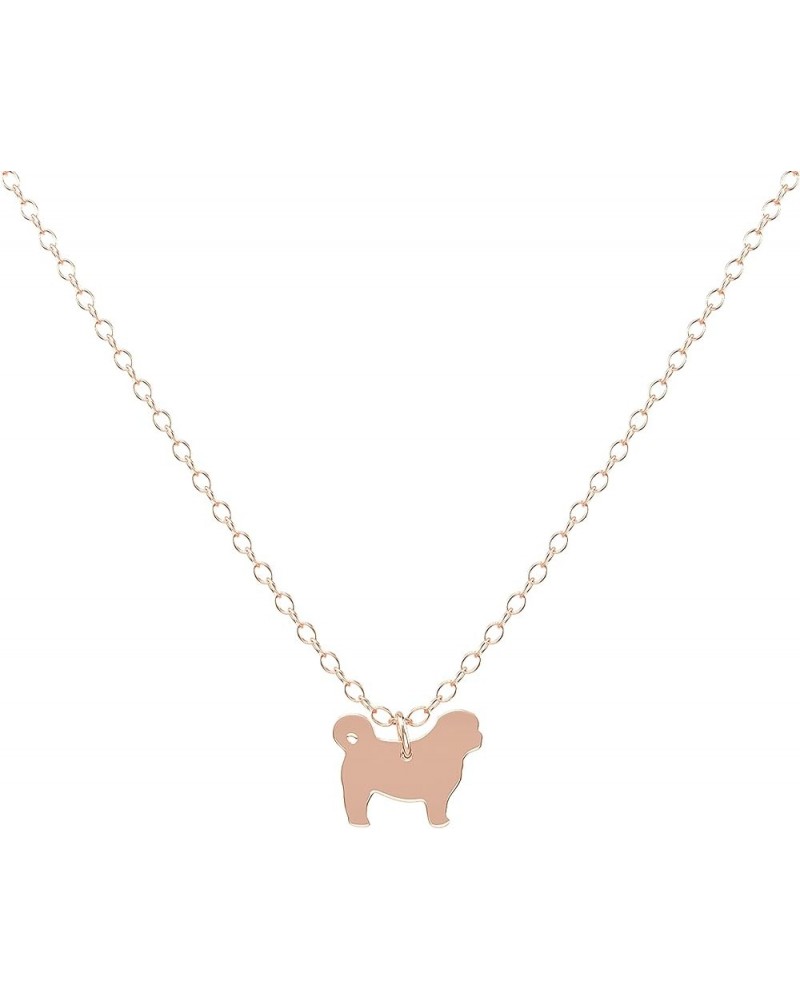 Sterling Silver 14k Gold/Rose Gold Necklace, Rottweiler, Great Dane, Pitbull, Border Collie, German Shepherd, Australian Shep...