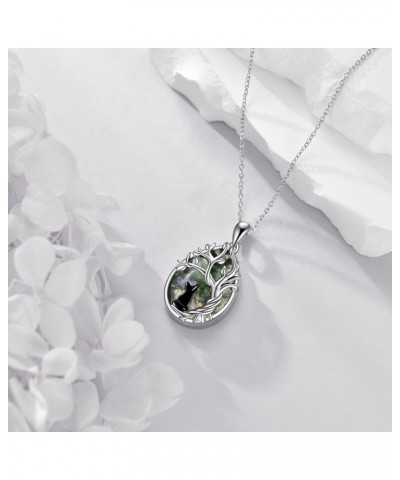 Tree of Life Necklace for Women 925 Sterling Silver Family Tree Pendant Jewelry Birthday Gifts Cat $26.00 Necklaces