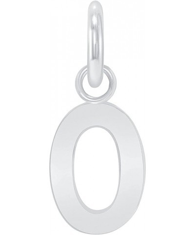 Solid 10k White Gold Personalized Mini Initial Letter A-Z Pendant Necklace 16.0 Inches O $38.95 Necklaces