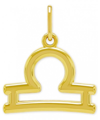 Gold Zodiac Astrology Sign Charm Pendant - 10 Karat Gold - Zodiac Horoscope Pendant Libra $29.47 Necklaces