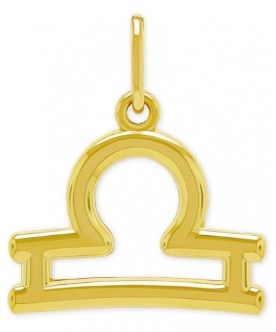 Gold Zodiac Astrology Sign Charm Pendant - 10 Karat Gold - Zodiac Horoscope Pendant Libra $29.47 Necklaces