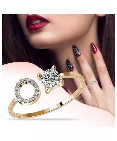 Finger-Rings-for-Women Vintage Bohemian Diamond Letters And Rings Women Promise Rings for Her Jewelry Gifts O $6.22 Rings