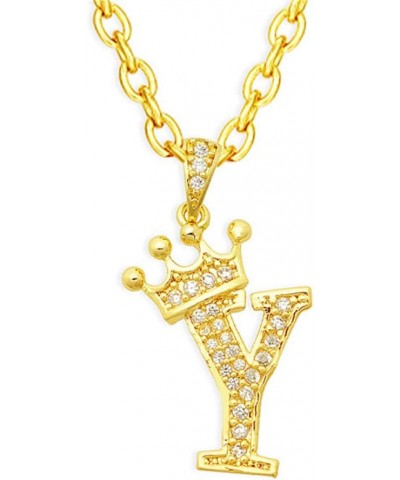 Gold Crown Initial Necklaces for Women Dainty Letter A-Z Pendant Necklace 18K Gold Plated Zirconia Letter Crown Choker Neckla...