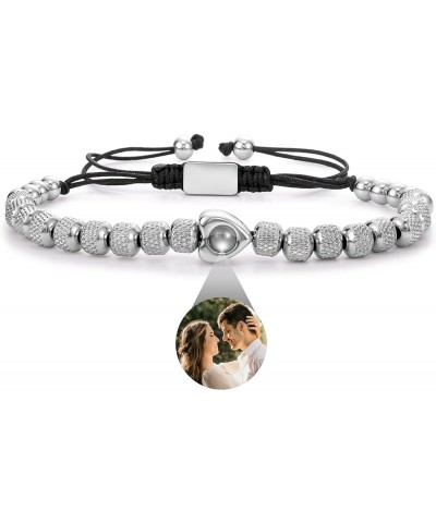 Stainless Steel Personalized Photo Bracelet - Valentine's Day Birthday Anniversary Any Special Day Gifts Heart $14.79 Bracelets