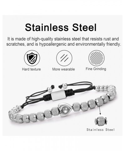 Stainless Steel Personalized Photo Bracelet - Valentine's Day Birthday Anniversary Any Special Day Gifts Heart $14.79 Bracelets