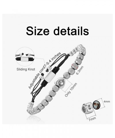 Stainless Steel Personalized Photo Bracelet - Valentine's Day Birthday Anniversary Any Special Day Gifts Heart $14.79 Bracelets