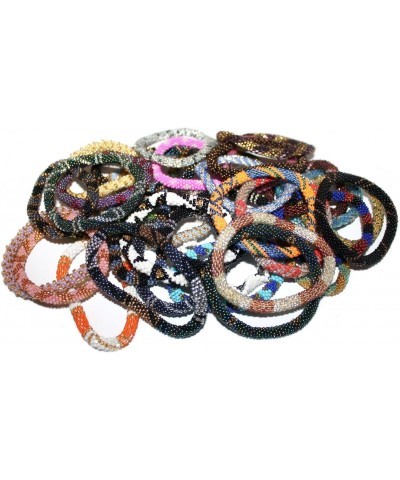 Wholesale 5 dozen (60 pieces) Crochet Glass Seed Bead Bracelet Nepal Bracelet $57.84 Bracelets