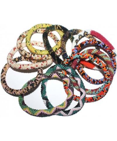 Wholesale 5 dozen (60 pieces) Crochet Glass Seed Bead Bracelet Nepal Bracelet $57.84 Bracelets