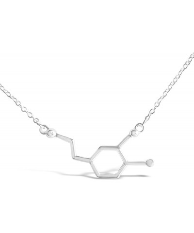 Dopamine Molecule Necklace For A Good Start Of The New Year, Ideal For Chemistry Gifts, Biology Gifts, Psychology Gifts In Sc...