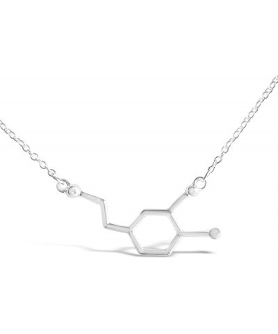 Dopamine Molecule Necklace For A Good Start Of The New Year, Ideal For Chemistry Gifts, Biology Gifts, Psychology Gifts In Sc...