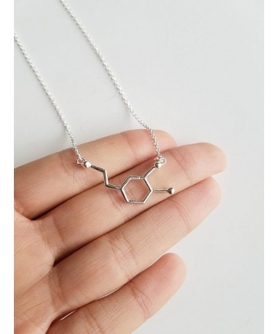 Dopamine Molecule Necklace For A Good Start Of The New Year, Ideal For Chemistry Gifts, Biology Gifts, Psychology Gifts In Sc...