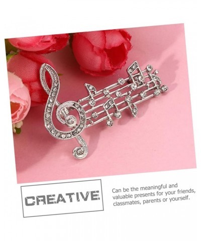 4 Pcs Musical Note Brooch Metal Trim Kid Gifts Guitar Gifts Womens Gift Childrens Gifts Lady Gifts Festival Brooches for Wome...