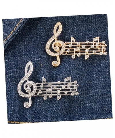 4 Pcs Musical Note Brooch Metal Trim Kid Gifts Guitar Gifts Womens Gift Childrens Gifts Lady Gifts Festival Brooches for Wome...