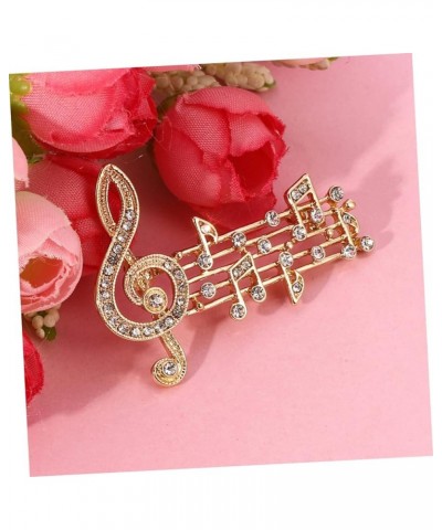 4 Pcs Musical Note Brooch Metal Trim Kid Gifts Guitar Gifts Womens Gift Childrens Gifts Lady Gifts Festival Brooches for Wome...