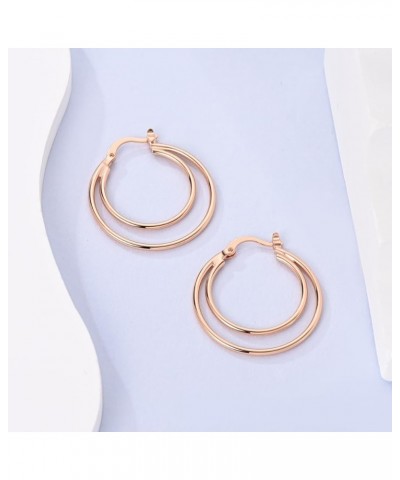 925 Sterling Silver Hoop Earrings for Women Hypoallergenic Lightweight Simple Huggie Hoop Earrings Twisted Hoop Earrings Colo...