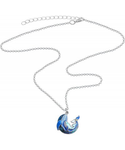 Enamel Tentacle Octopus Necklace Ocean Animals Pendant for Women Girls Charms Ocean Jewelry Gifts Whale C $8.63 Necklaces