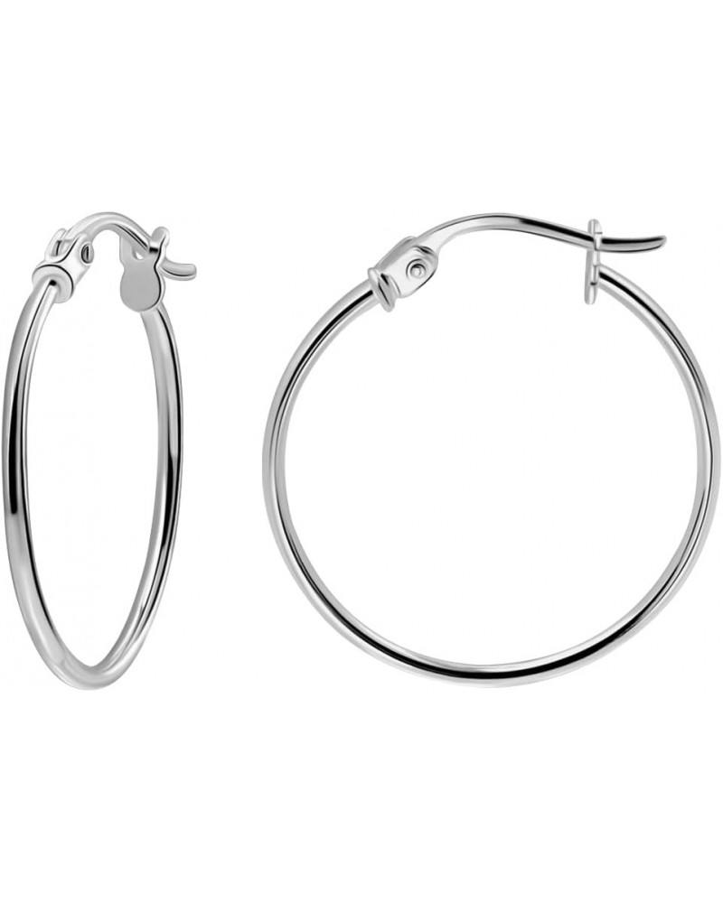 925 Sterling Silver Hoop Earrings for Women - Hypoallergenic Earrings for Women or Girls in Sterling Silver, Yellow Gold, Ros...