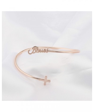 Blessed Bracelet Christian Religious Gifts Encouragement Jewelry Bible Verse Gifts Blessed Birthday Gifts … Rose Gold $7.69 B...