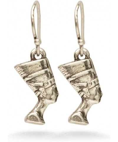 Egyptian Nefertiti Earrings - Silver Finish $9.41 Earrings