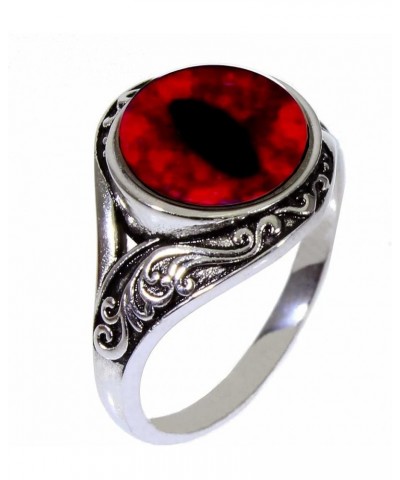 Jewelers Stunning Women's Glass Eye Ring - 26 Handcrafted Animal and Fantasy Eyes (Watch Videos of Each Ring) red dragon 2 $1...