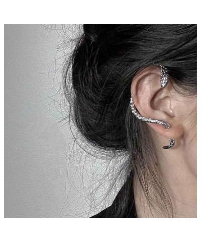 Gothic Snake Ear Cuff Wrap Earring Gold Animals Crawler Climbers Snake Stud Earring Punk Snake Ear Jacket Piercing Wrap Earri...