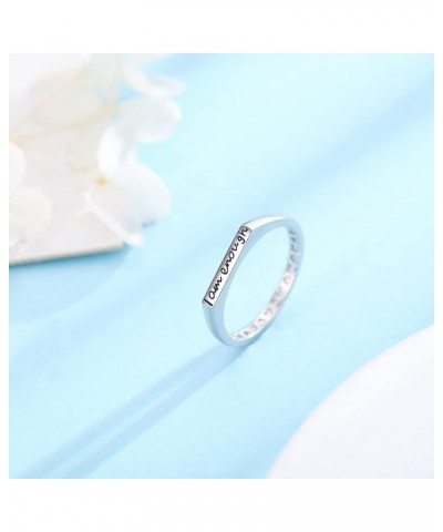 I Am Enough Ring Encouragement Inpiration Mantra Ring 925 Sterling Silver Eternity Promise Jewelry $18.14 Rings