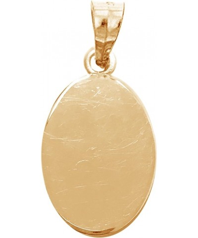 14k Yellow Gold Saint St. Anthony Oval Medal Charm Pendant Only or Chain Necklace with 18" Chain $45.85 Necklaces