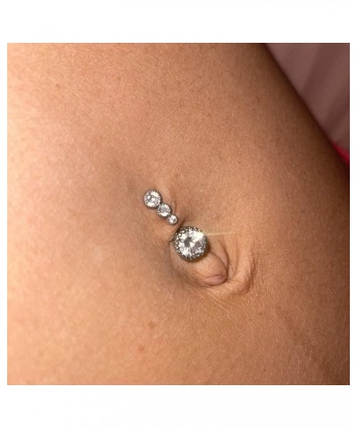 Belly Button Ring Silver Gold Belly Button Rings Surgical Steel Belly Button Ring Clicker Belly Rings for Women Hypoallergeni...