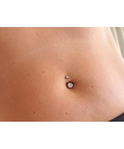 Belly Button Ring Silver Gold Belly Button Rings Surgical Steel Belly Button Ring Clicker Belly Rings for Women Hypoallergeni...