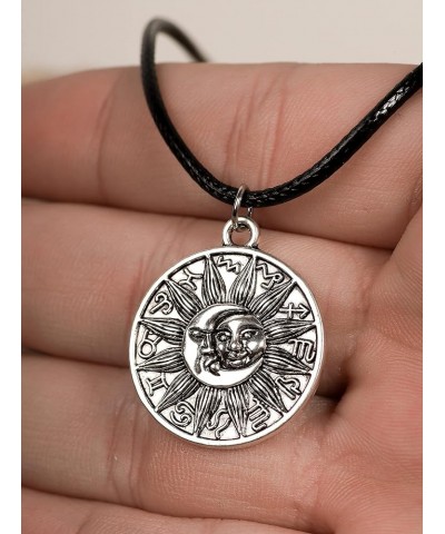 HAQUI Sun Boho Stainless Steel Necklace Vintage Necklace For Women Sun Charm Dainty Sun Necklace Coin Necklace Sun Pendant Gi...