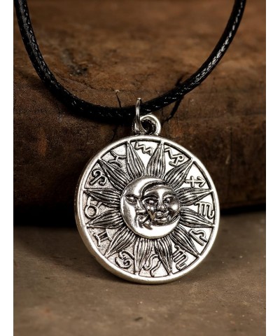 HAQUI Sun Boho Stainless Steel Necklace Vintage Necklace For Women Sun Charm Dainty Sun Necklace Coin Necklace Sun Pendant Gi...