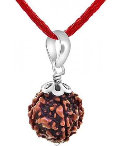 Choose Your Original Lab Certified Rudraksha 1 To 13 Mukhi Ganesha Gauri Shankar Silver Plated Pendant Astrological Shiva Jew...