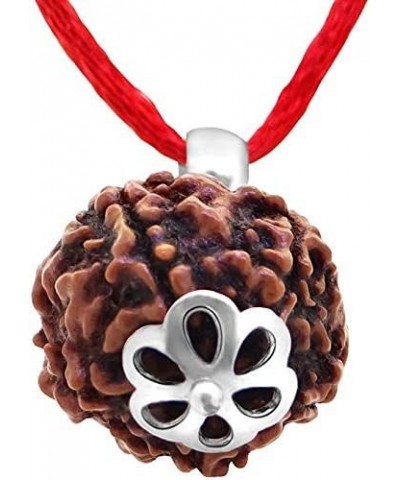 Choose Your Original Lab Certified Rudraksha 1 To 13 Mukhi Ganesha Gauri Shankar Silver Plated Pendant Astrological Shiva Jew...