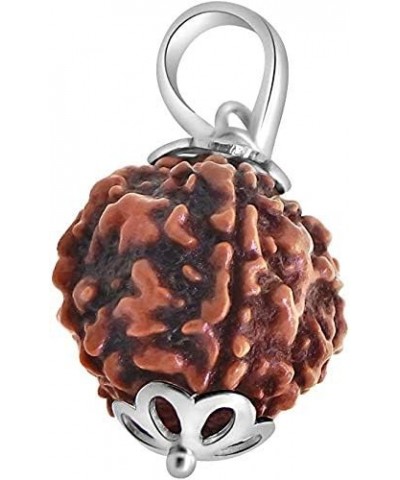 Choose Your Original Lab Certified Rudraksha 1 To 13 Mukhi Ganesha Gauri Shankar Silver Plated Pendant Astrological Shiva Jew...