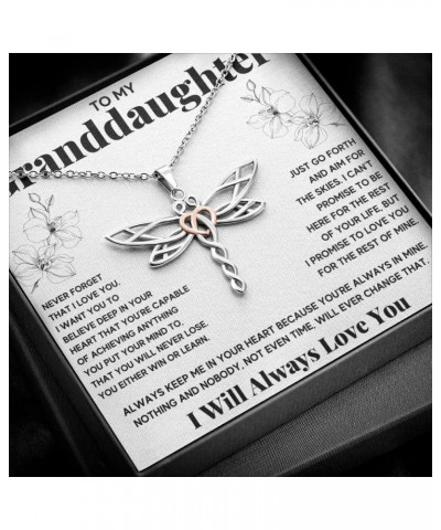 Granddaughter Necklace Gifts From Grandma Grandmother or Grandpa Grandfather To My Granddaughter Graduation Birthday Pendant ...