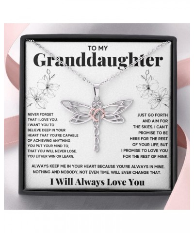 Granddaughter Necklace Gifts From Grandma Grandmother or Grandpa Grandfather To My Granddaughter Graduation Birthday Pendant ...