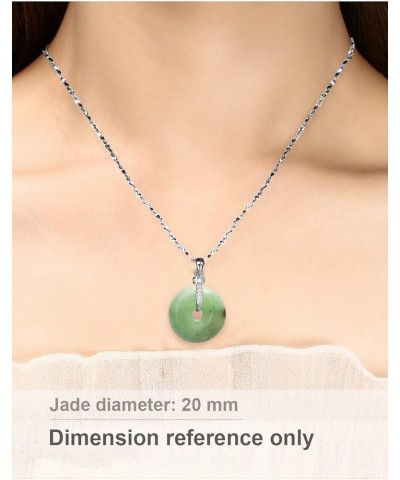 Eternal Circle Jade Necklace, Real Grade A Certified Burma Jadeite for Inner Peace 20 mm Q120 RG $53.98 Others