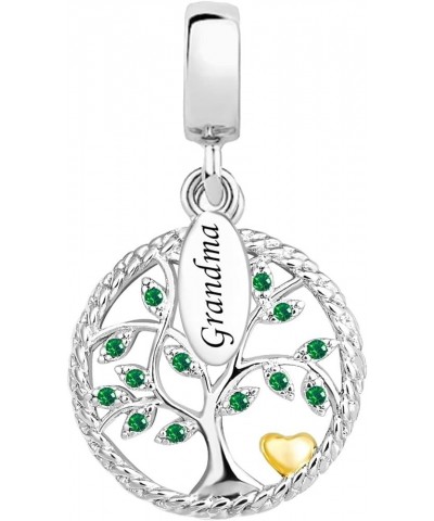 Sparkling Family Tree of Life Dangle Charm for Grandma Mom Family Pandora Bracelets Grandma $7.79 Bracelets