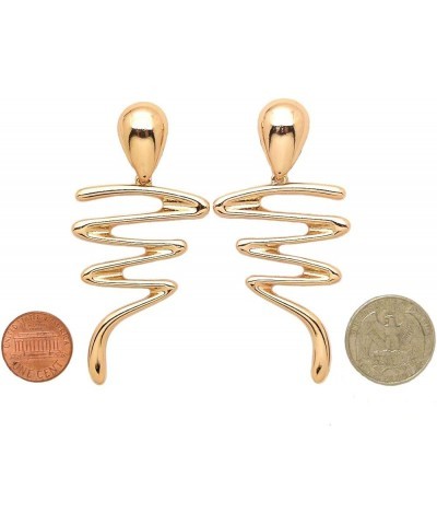 Women Oversize Geometric, Tear Drop, Hammered Statement Metal Clip on Earring Many Styles Gold / Style 1 $10.44 Earrings